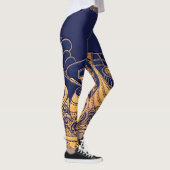 Antiquitätenschiff, Delphine, Gold, Navy Blue Naut Leggings (Rechts)