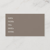 Antiquitätenschleppdienst - Reparatur-Werkstatt Se Visitenkarte (Rückseite)