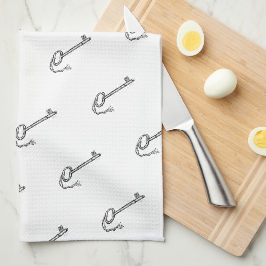 Antiquitätenschlüssel Geschirrtuch (Viertel Falte)