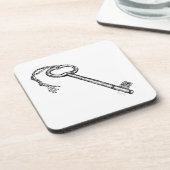 Antiquitätenschlüssel Getränkeuntersetzer (Linke Seite)