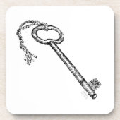 Antiquitätenschlüssel Getränkeuntersetzer (Vorderseite)