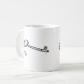 Antiquitätenschlüssel Kaffeetasse (Vorderseite Links)