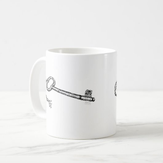 Antiquitätenschlüssel Kaffeetasse (Vorderseite Links)