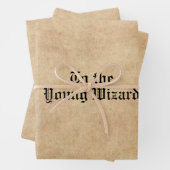 Antiquitätenschmuck mit magischem Schriftart Geschenkpapier Set (Beispiel)