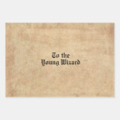 Antiquitätenschmuck mit magischem Schriftart Geschenkpapier Set (Vorderseite)