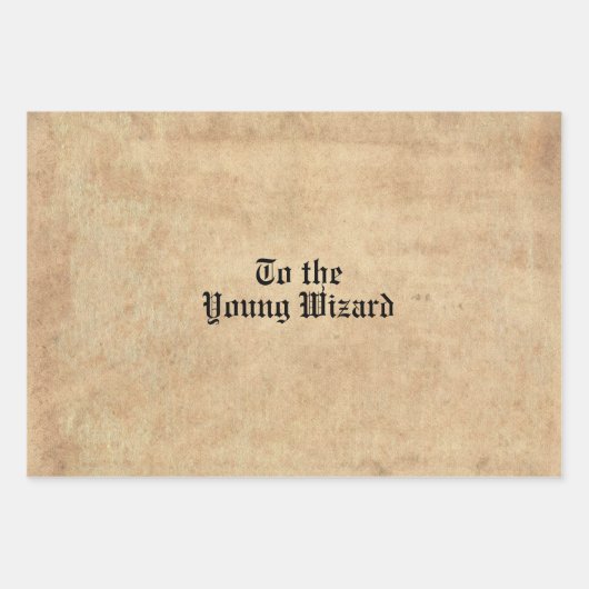 Antiquitätenschmuck mit magischem Schriftart Geschenkpapier Set (Vorderseite)