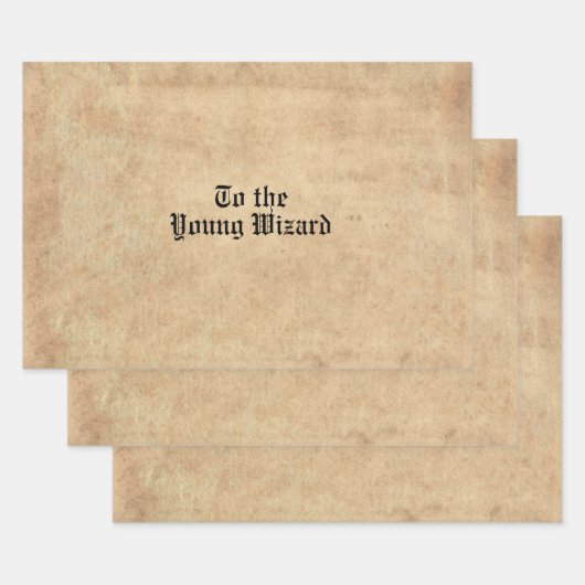 Antiquitätenschmuck mit magischem Schriftart Geschenkpapier Set (Set)