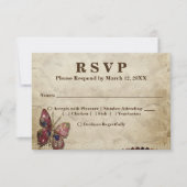 Antiquitätenschmuck, Perlen, Schmetterlingsmenü, U Einladung (Vorderseite)