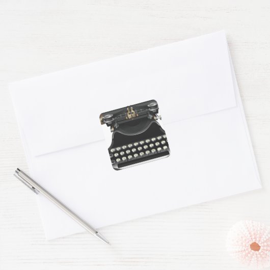 Antiquitätenschrift Quadratischer Aufkleber (Umschlag)