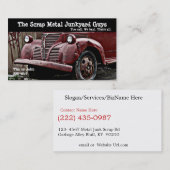Antiquitätenschrott Metall Biz Visitenkarte (Vorne/Hinten)