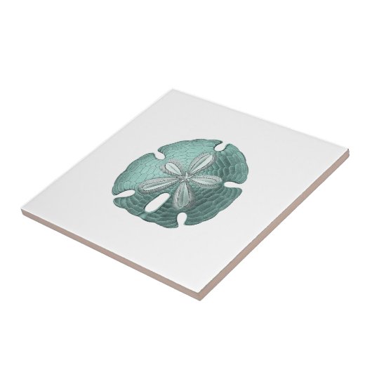 Antiquitätensee-Sand-Dollar-Illustration Fliese (Seite)