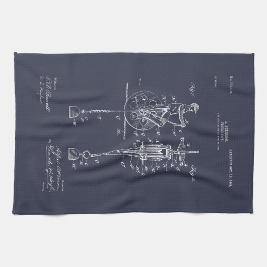 Antiquitätenspielzeug 1904 Zeichnend Patent Geschirrtuch (Horizontal)