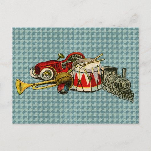 Antiquitätenspielzeug Postkarte (Vorderseite)