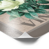 Antiquitätensprache Beige Vintage Rose Kunstdrucke Fotodruck (Ecke)