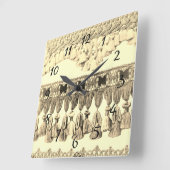 Antiquitätenstämme Quadratische Wanduhr (Winkel)