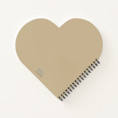 Antiquitätenstudien Herz geformt Sketch Notizblock (Rückseite)