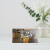 Antiquitätenstudio Visitenkarte (Stehend Vorderseite)