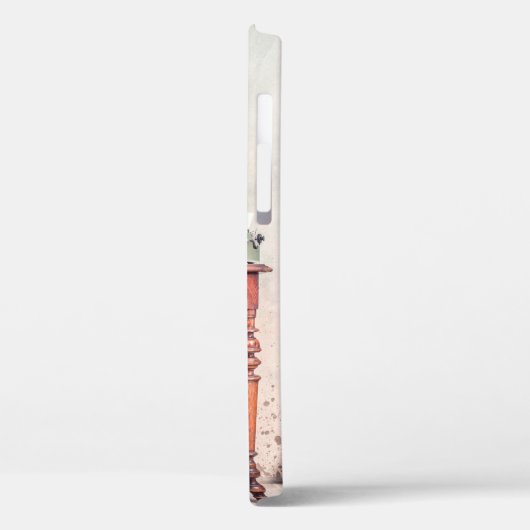 Antiquitätenstuhl, alte Schreibmaschine, Retroradi Case-Mate iPhone Hülle (Rückseite / Links)