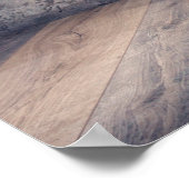 Antiquitätenstuhl, alte Schreibmaschine, Retroradi Poster (Ecke)