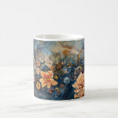 Antiquitätenszene der Blume Kaffeetasse (Mittel)