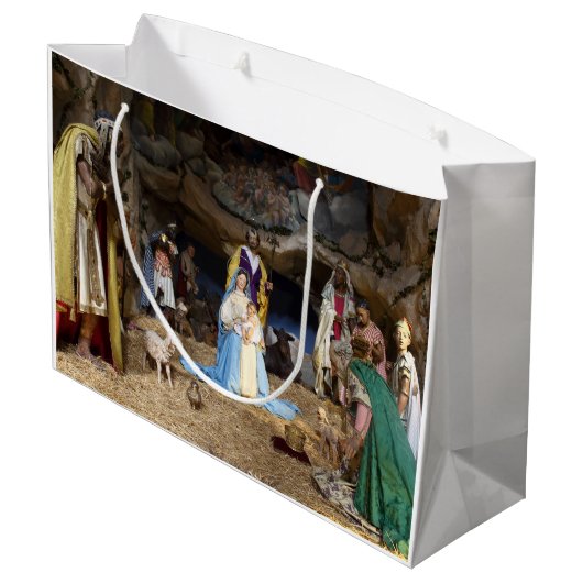 Antiquitätenszene Große Geschenktüte (Rückseite Schrägansicht)