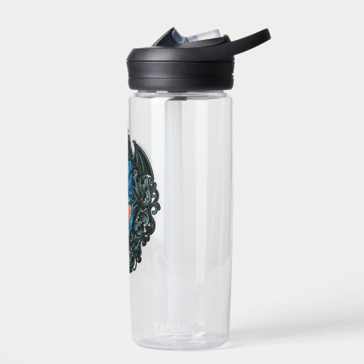 Antiquitätentauchhelm Emblem mit Hai Trinkflasche (Links)