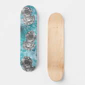 Antiquitätentauchhelm Skateboard (Vorderseite)