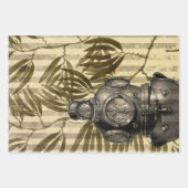 Antiquitätentauchhelm und Algen Geschenkpapier Set (Vorderseite 3)