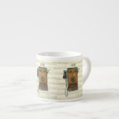 Antiquitätentelefon Espresso Tasse (Vorderseite Rechts)