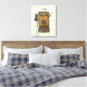 Antiquitätentelefon in Leinwand (Insitu (Schlafzimmer))