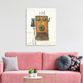 Antiquitätentelefon in Leinwand (Insitu (Wohnzimmer))