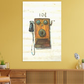 Antiquitätentelefon in Leinwand (Insitu (Wohnzimmer))