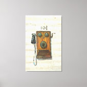 Antiquitätentelefon in Leinwand (Vorderseite)