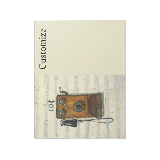 Antiquitätentelefon Notizblock (Rotiert)