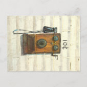 Antiquitätentelefon Postkarte (Vorderseite)