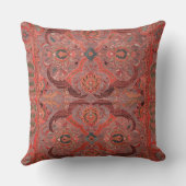 Antiquitätenteppich Rotes Persisches Vintages Must Kissen (Rückseite)