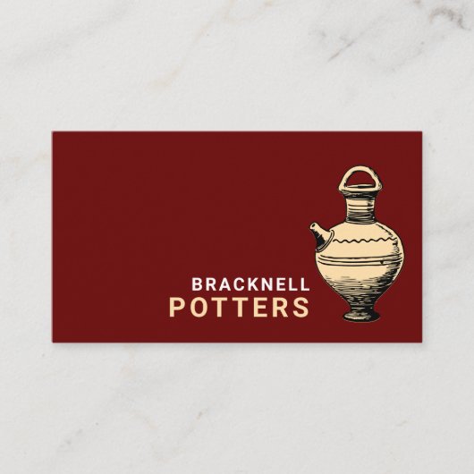 Antiquitätentöpfe, Töpferwaren, Potter Visitenkarte (Vorderseite)