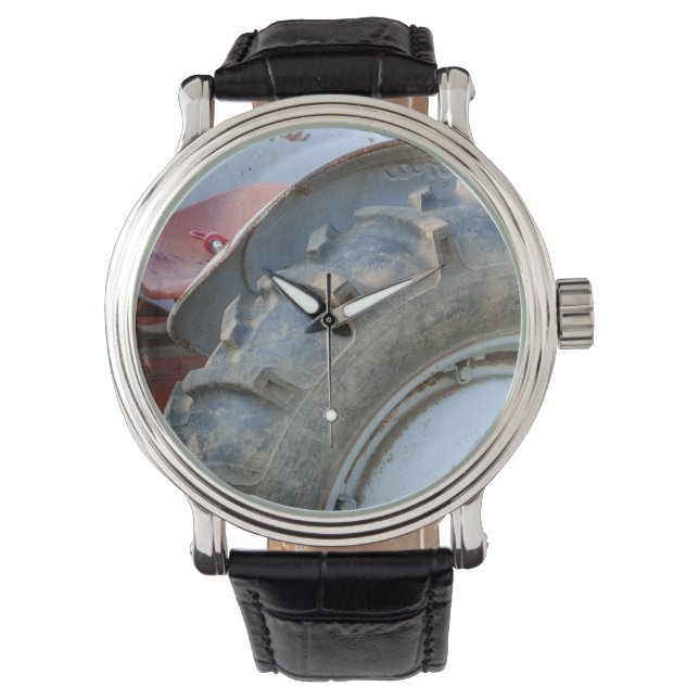 Antiquitätentraktor Armbanduhr (Vorderseite)