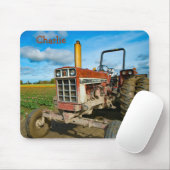 Antiquitätentraktor im Tulip Fields Mousepad (Mit Mouse)