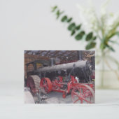 Antiquitätentraktor Postkarte (Stehend Vorderseite)