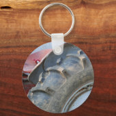 Antiquitätentraktor Schlüsselanhänger (Vorderseite)