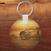 Antiquitätentraktor Schlüsselanhänger (Vorderseite)