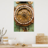Antiquitätenuhr, Deutschland Poster (Küche)