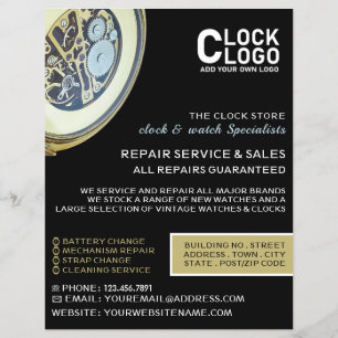 Antiquitätenuhr, Horologin-Werbung Flyer