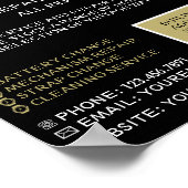 Antiquitätenuhr, Horologin-Werbung Poster (Ecke)