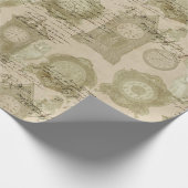 Antiquitätenuhren und -uhren geschenkpapier (Ecke)