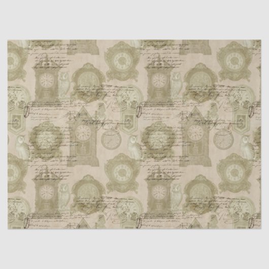 Antiquitätenuhren und -uhren seidenpapier (Vorderseite)