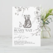 Antiquitätenwald wir können frühes Abwarten Kinder Einladung (Stehend Vorderseite)