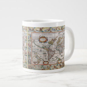 Antiquitätenweltkarte Tasse