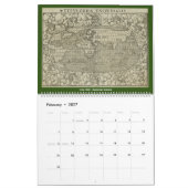 Antiquitätenweltkarten Kalender (Feb 2027)